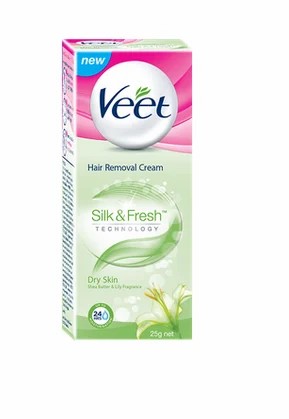 Veet Hair Removal Cream Dry Skin Green 63g Mediume Extra Free