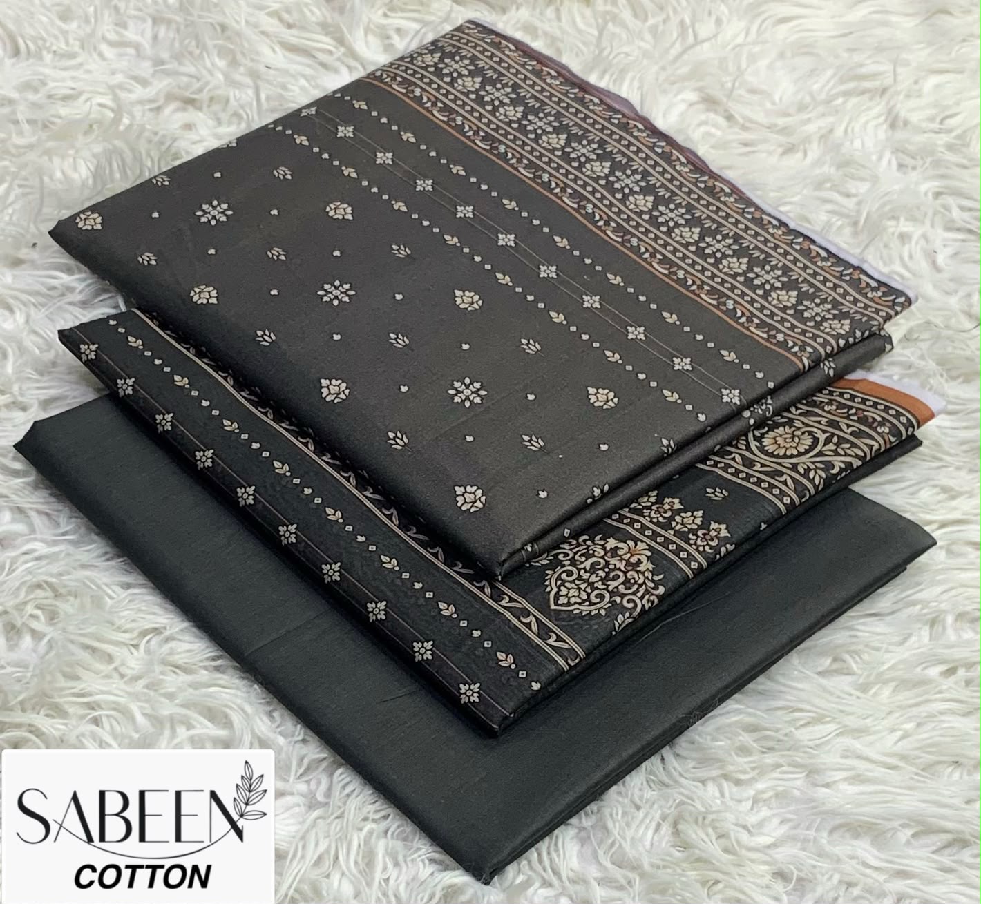 Sabeen Cotton Original 3pc - Grey