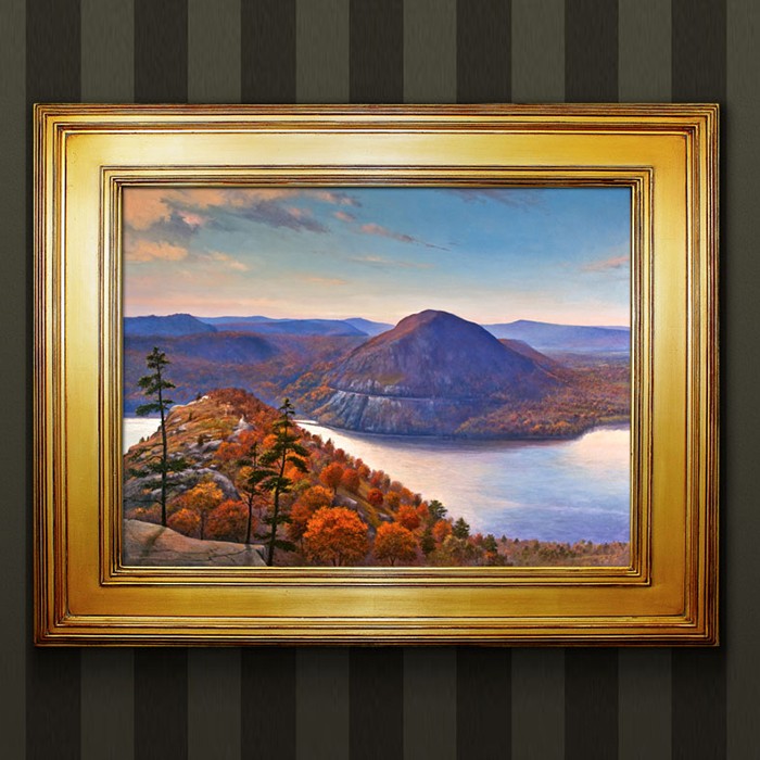 Fibre Mountain Sea Painting Frame
