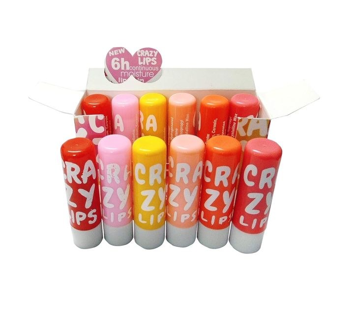 Crazy Lips Lip Balm Color 12Pcs Box
