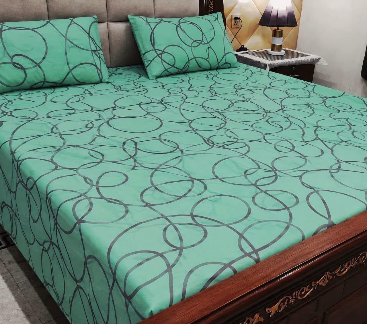 4pc Cotton BedSheet Set 60x90" - Design 18