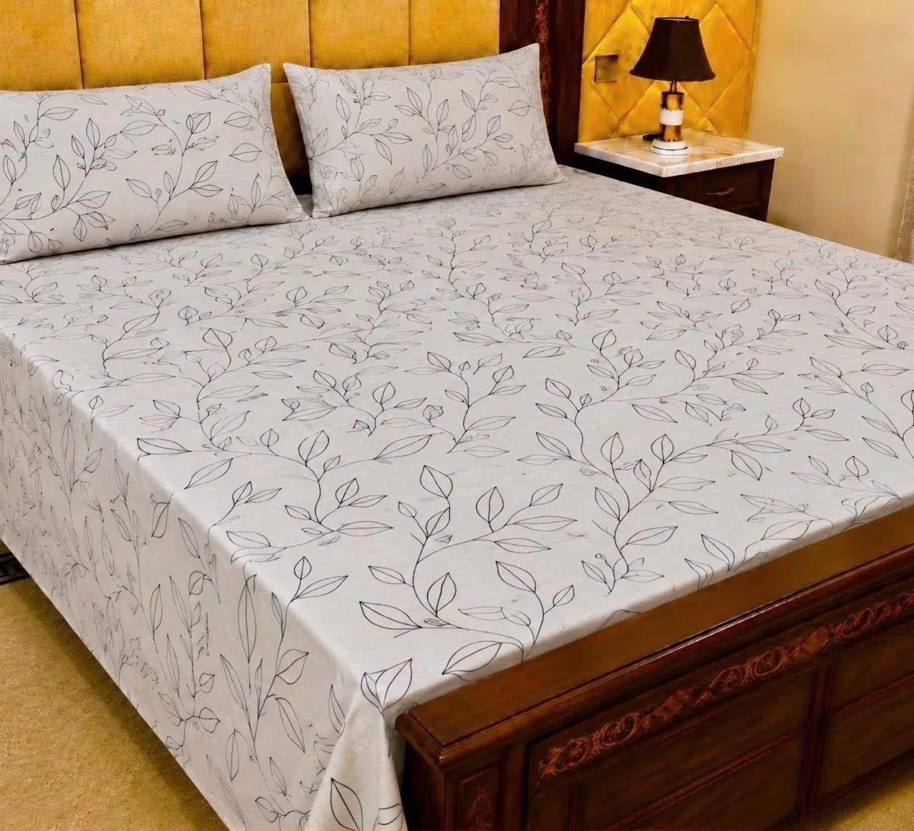 4pc Cotton BedSheet Set 60x90" - Design 19