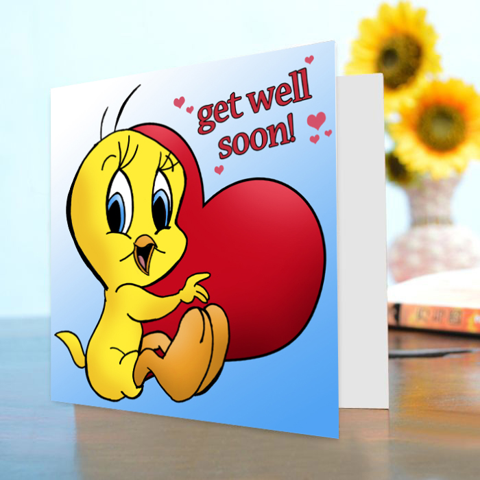 Get Well Soon Tweety Card
