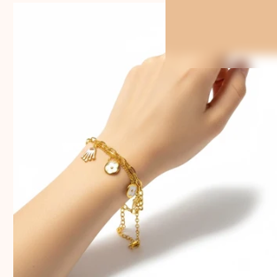 Chain Bracelet With Charms