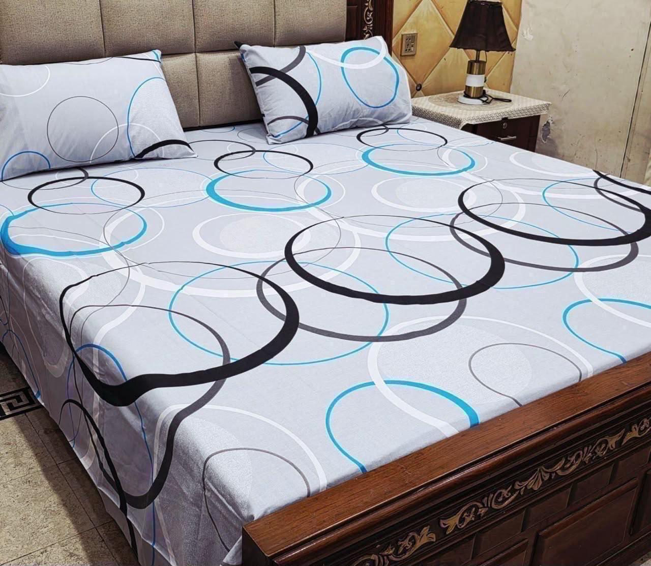 4pc Cotton BedSheet Set 60x90" - Design 5