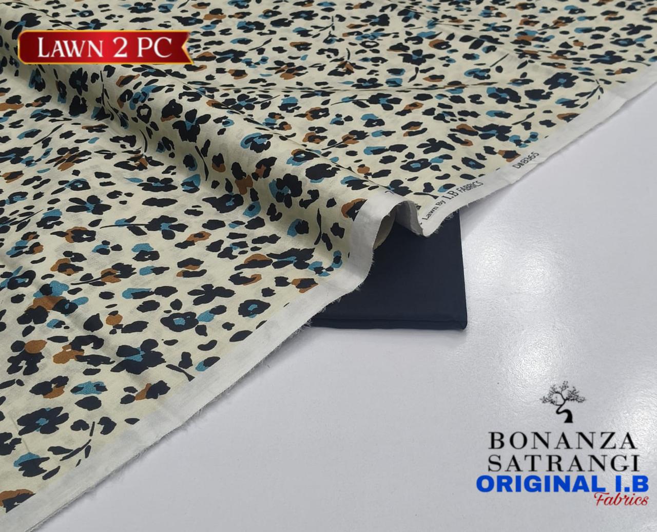 Bonanza 2pc Lawn Summer Collection - Leopard Beige