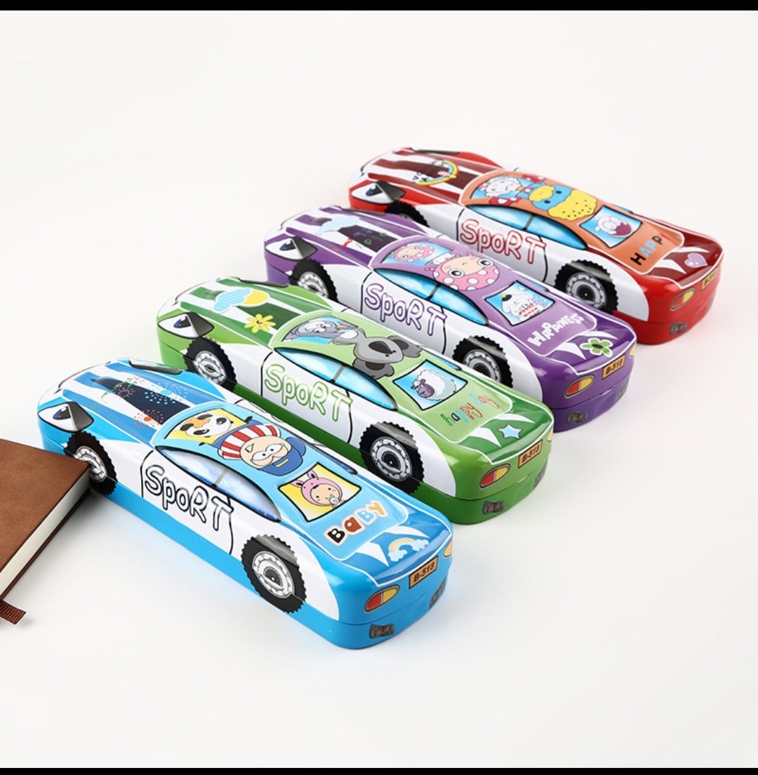 Steel Pencil Box- Mixed Design