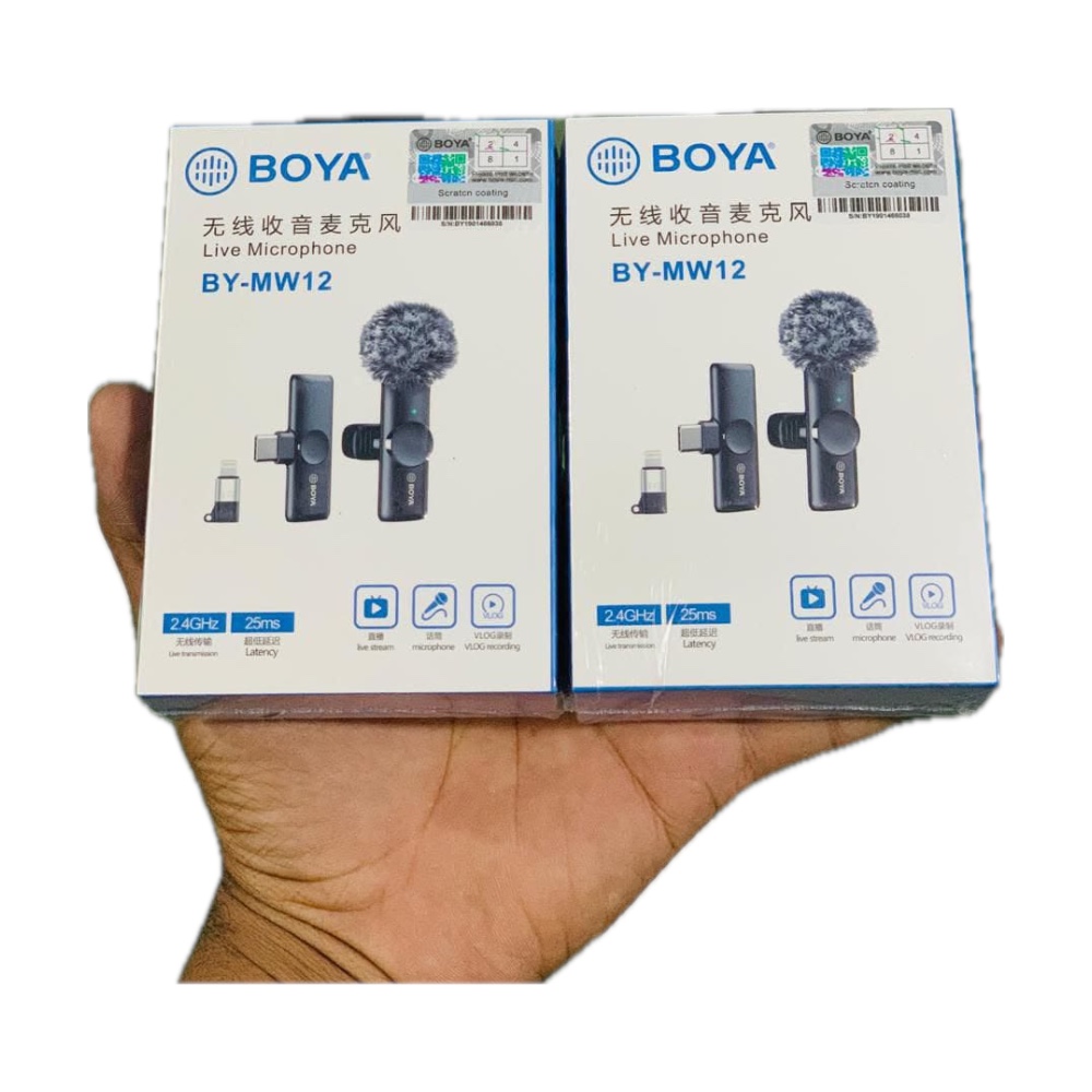 Boya BY-MW12 Wireless Lavalier Mic