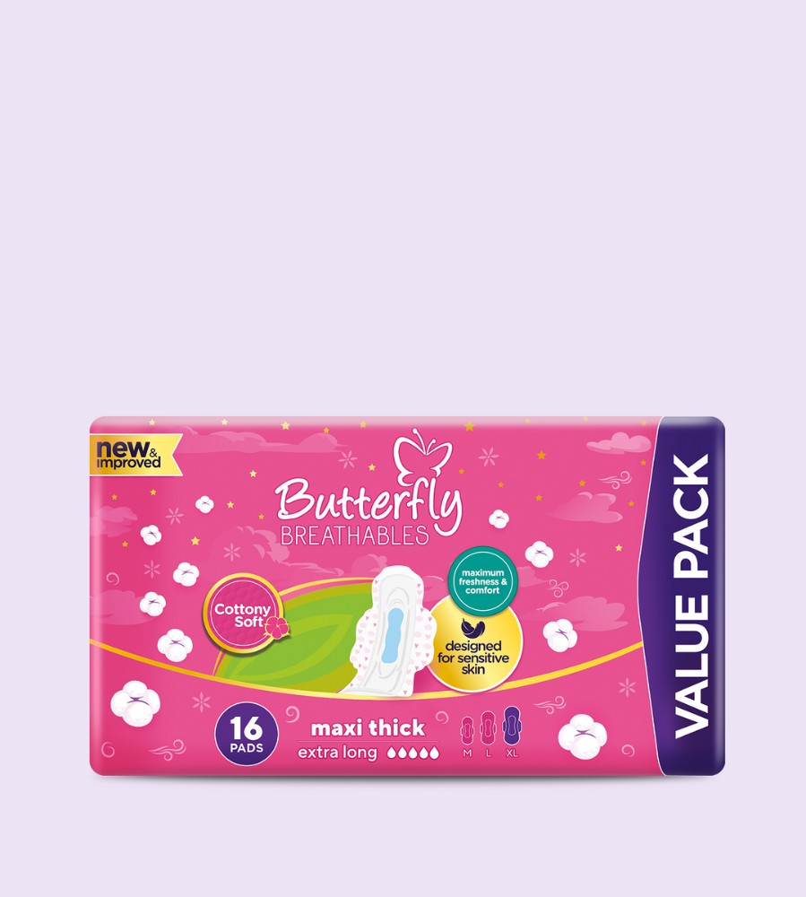 Butterfly Sanitary Pads Double XL 16pcs