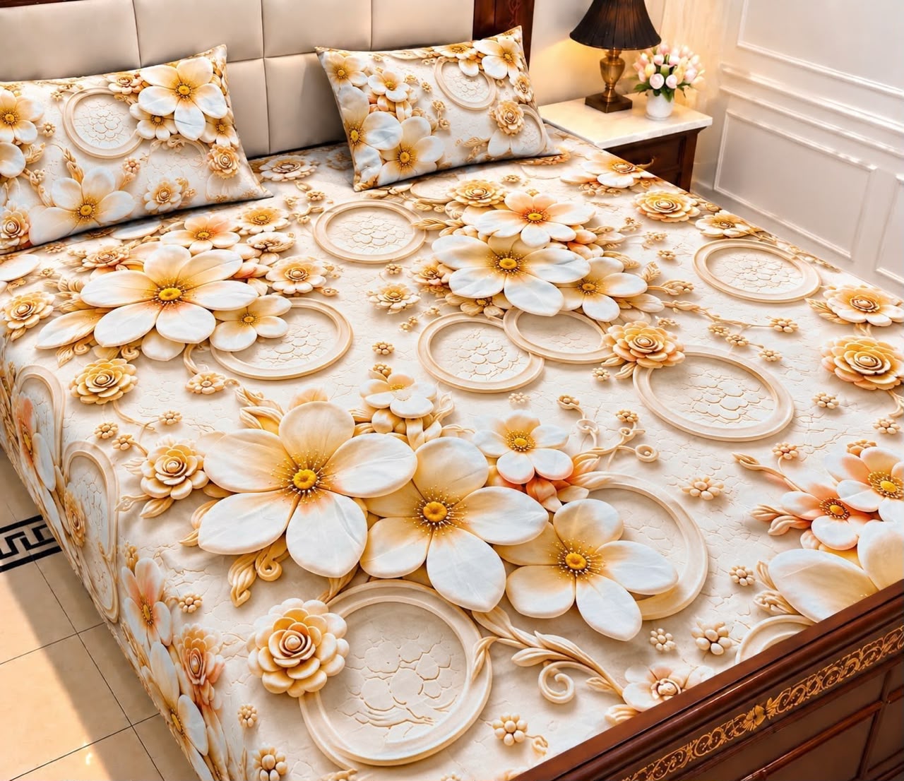 9D Digital Bedsheet Set - DESIGN 04