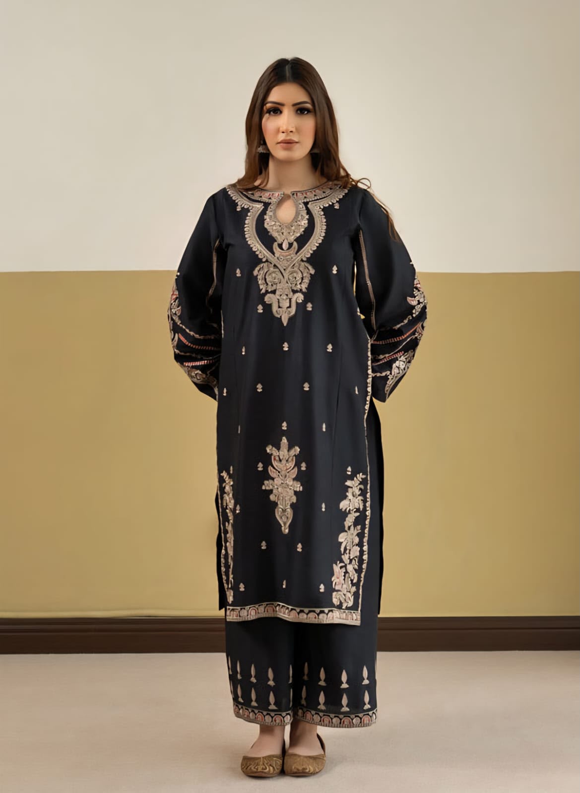 Urge Pret Dhanak Embroidered 2PC Suit D#NF1312 - DESIGN 01