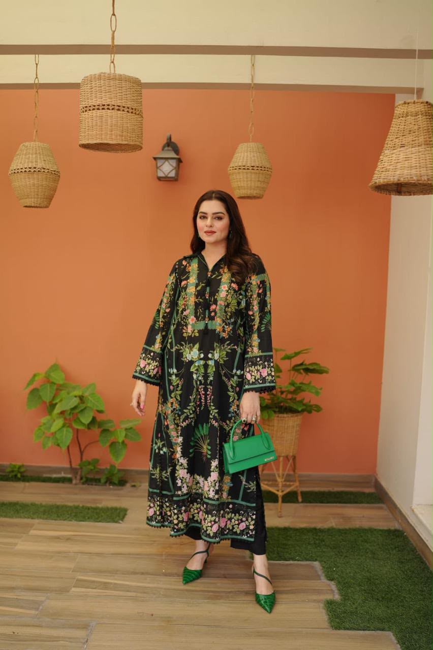 Shamooz Silk Digital Printed 3pc - Design 05
