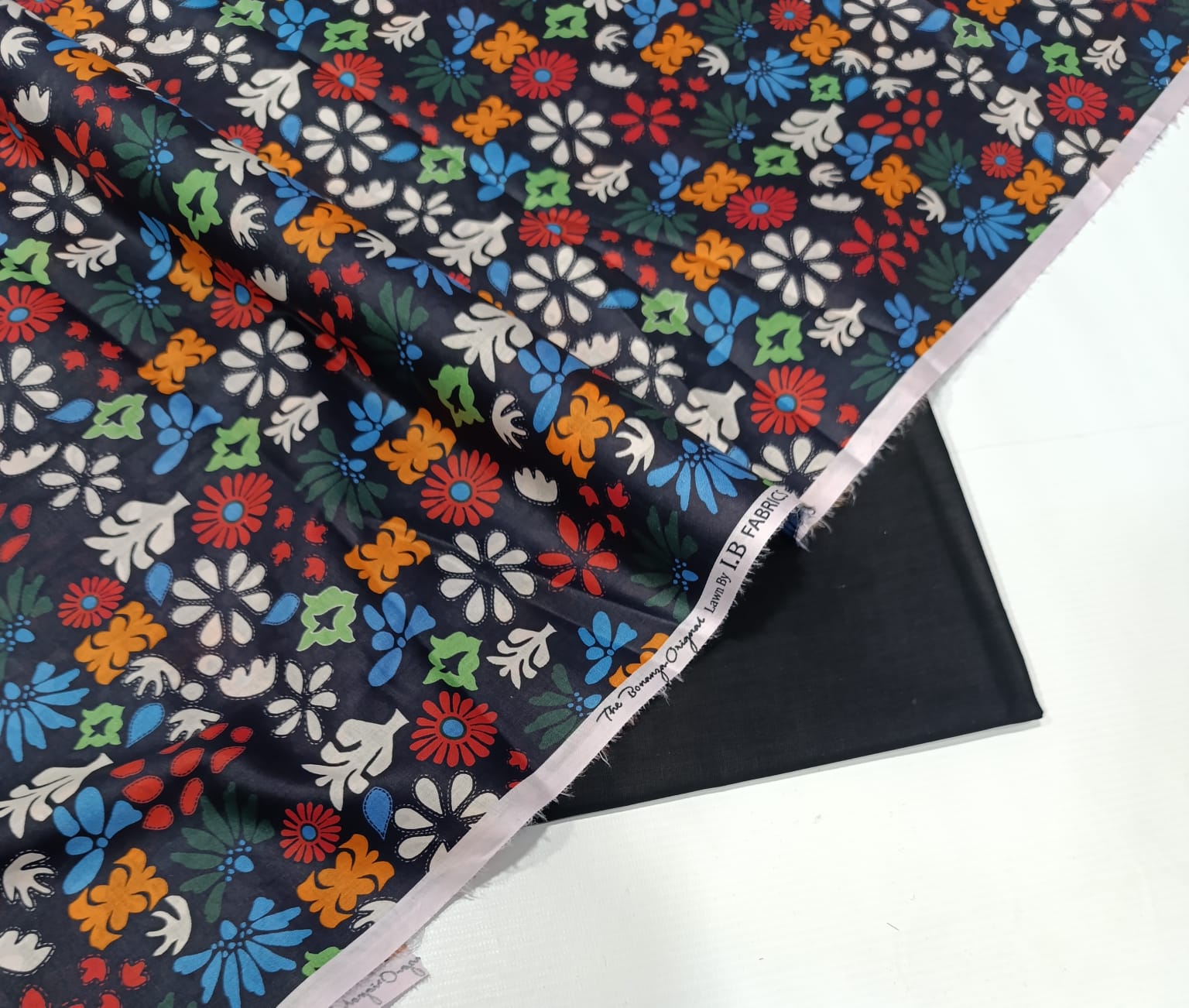 Bonanza 2pc Lawn Summer Collection - Black Multi