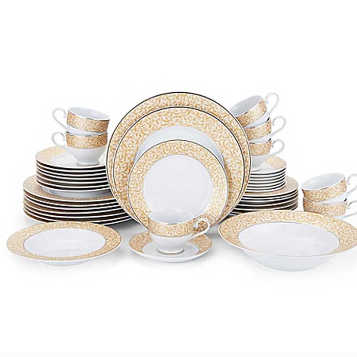 62 Pieces Ceramic Dinner Set