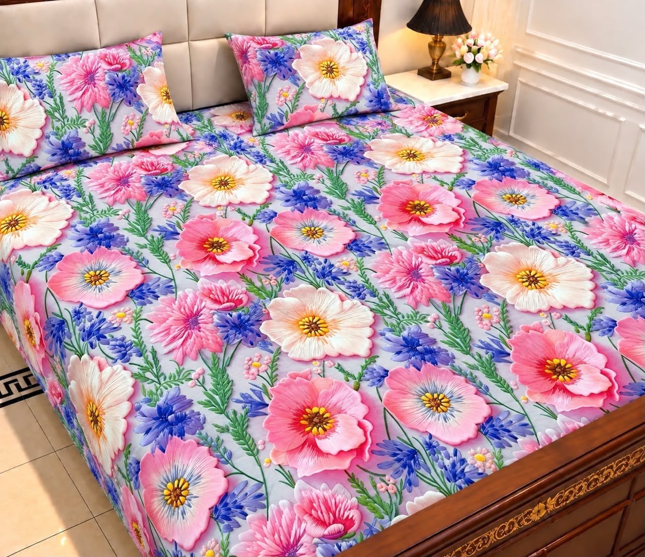 9D Digital Bedsheet Set - DESIGN 06