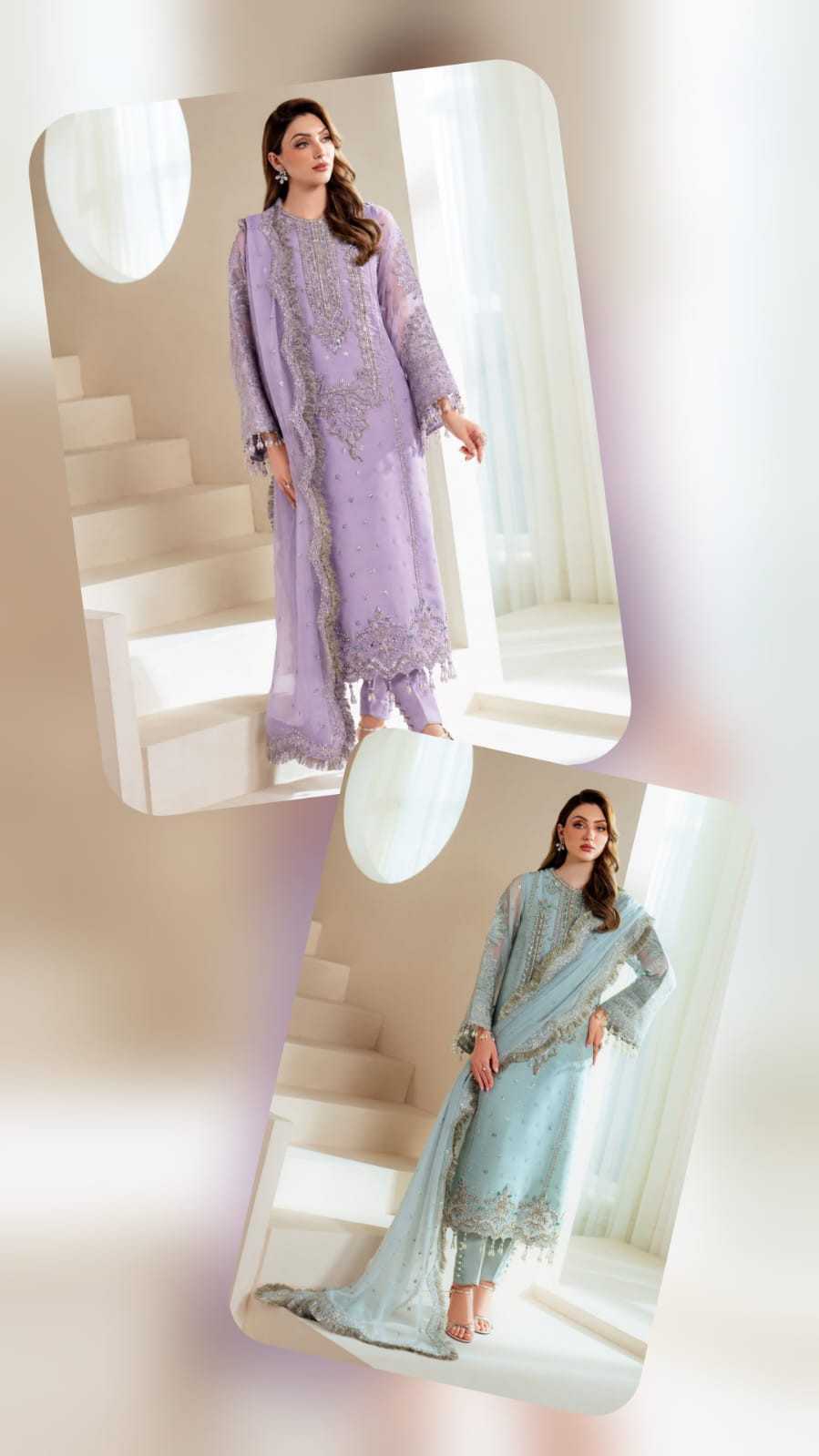 Alizeh Organza Embroidered 3PC Suit - DESIGN 01