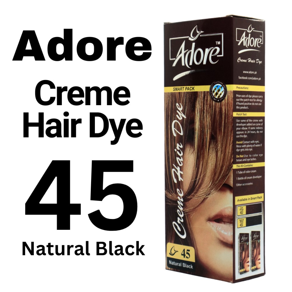 Adore Hair Colour 45 Natural Black