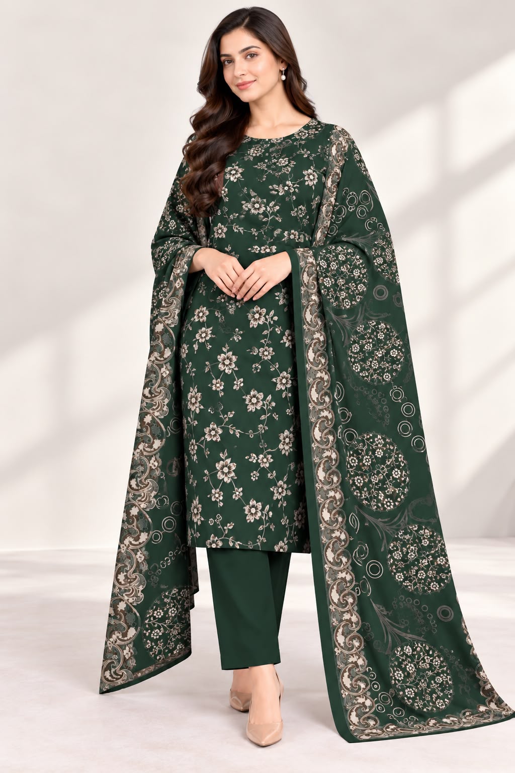 Dhanak Printed Hit Code Unstitched 3pc - DESIGN 04