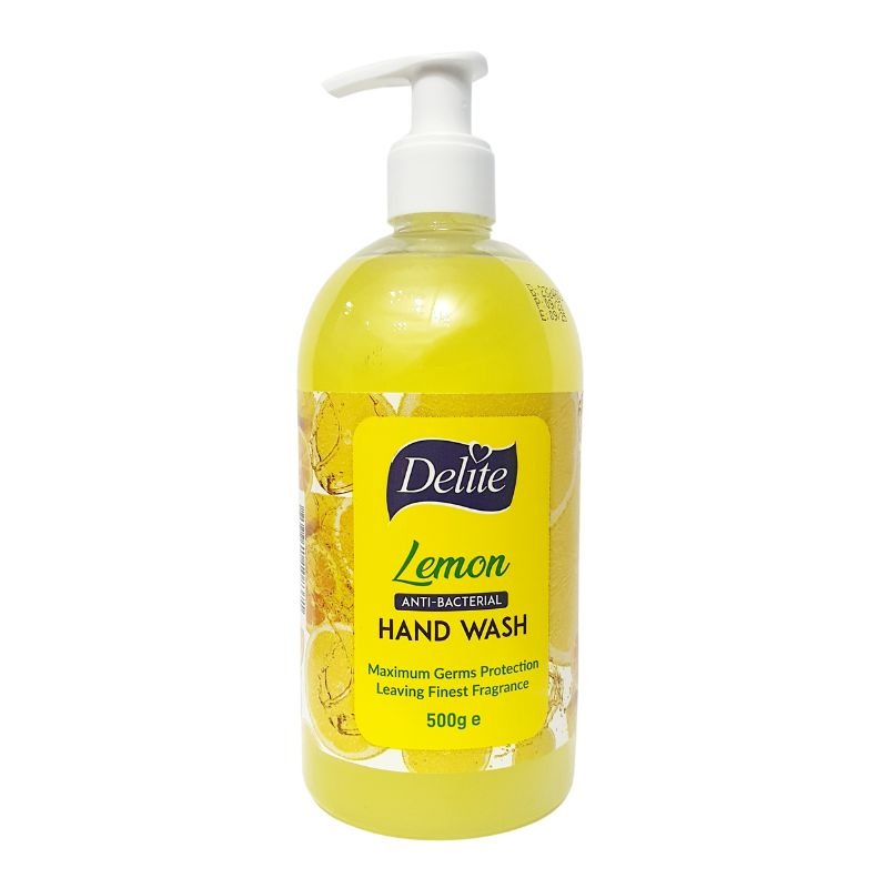 Delite Lemon Anti Bacterial Hand Wash 500g