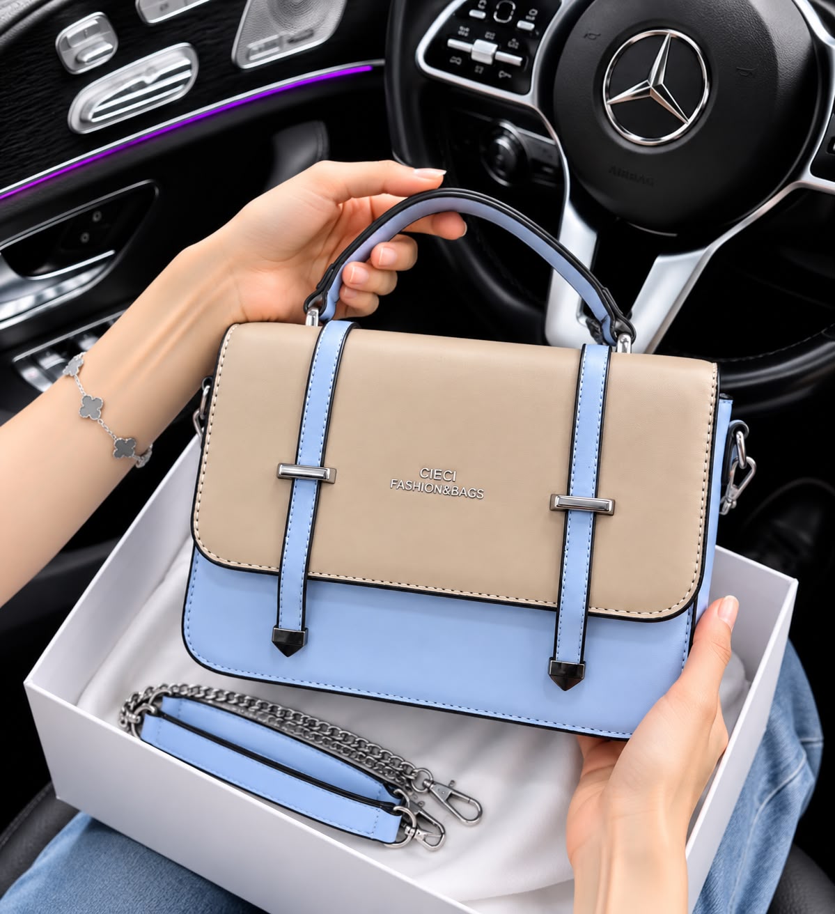 Premium Shoulder & Cross Body Bag for Girls - DESIGN 02