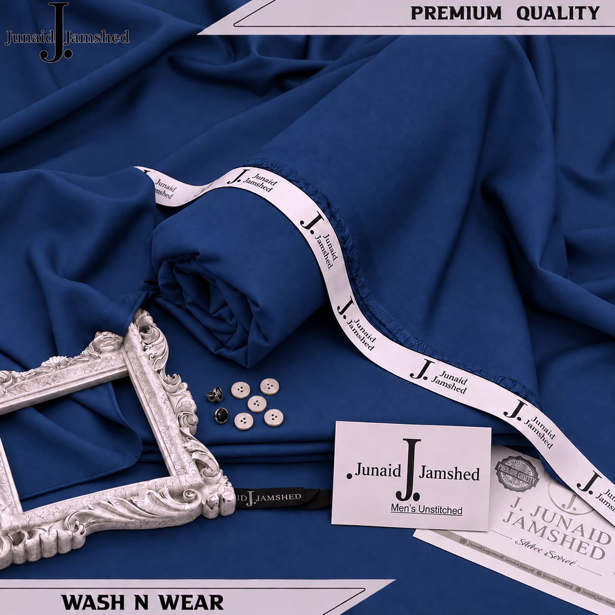 J. Four Season 2026 Wash And Wear Airjet Mens - Royal Navy