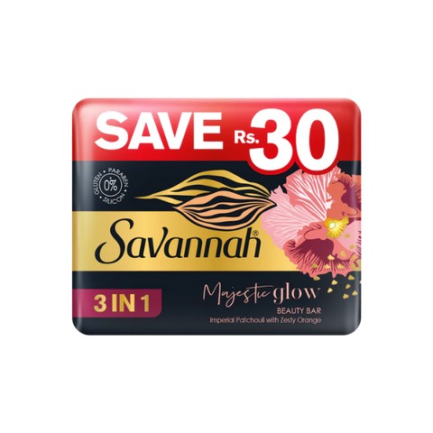 Savannah Majestic Glow Beauty Soap Bundle 3IN1 125g