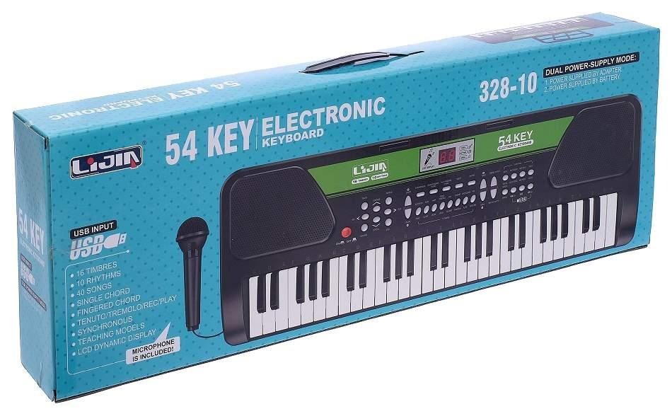 54 Key Electronic Keyboard Piano with Microphone-32809