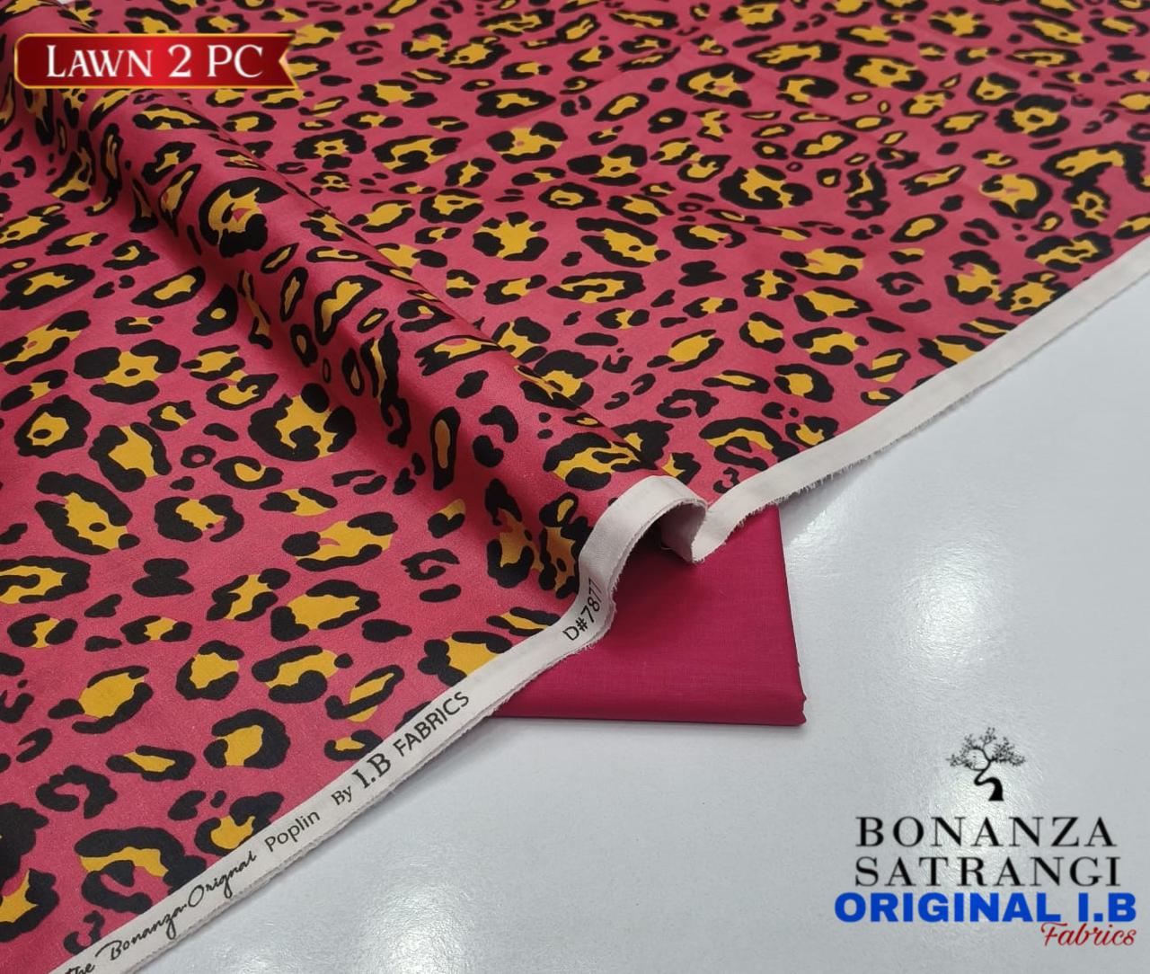 Bonanza 2pc Lawn Summer Collection - Pink Leopard